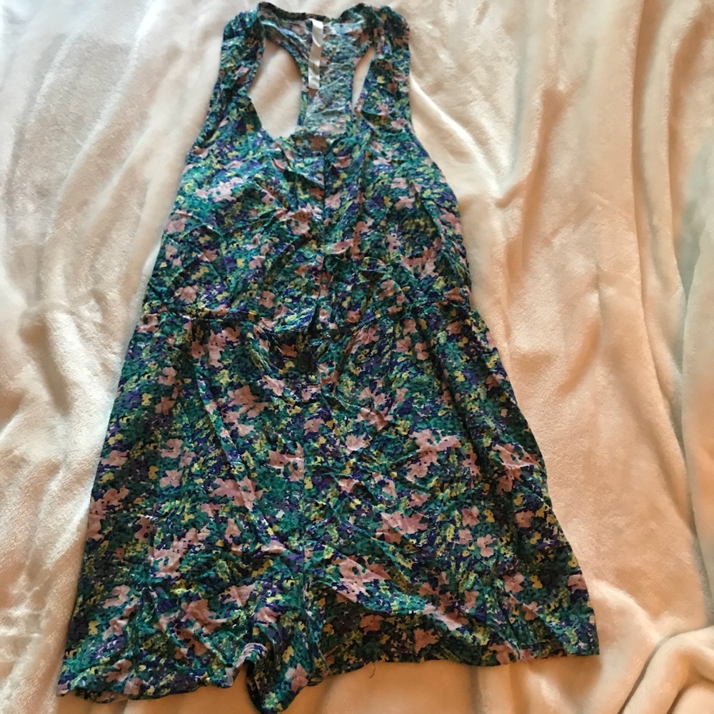Urban outfitters flowered romper